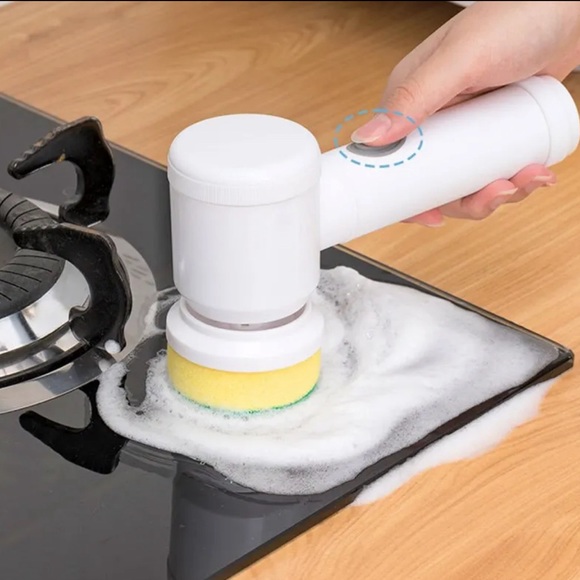 Electronic cleaning brush with 5 heads, waterproof - Picture 6 of 7